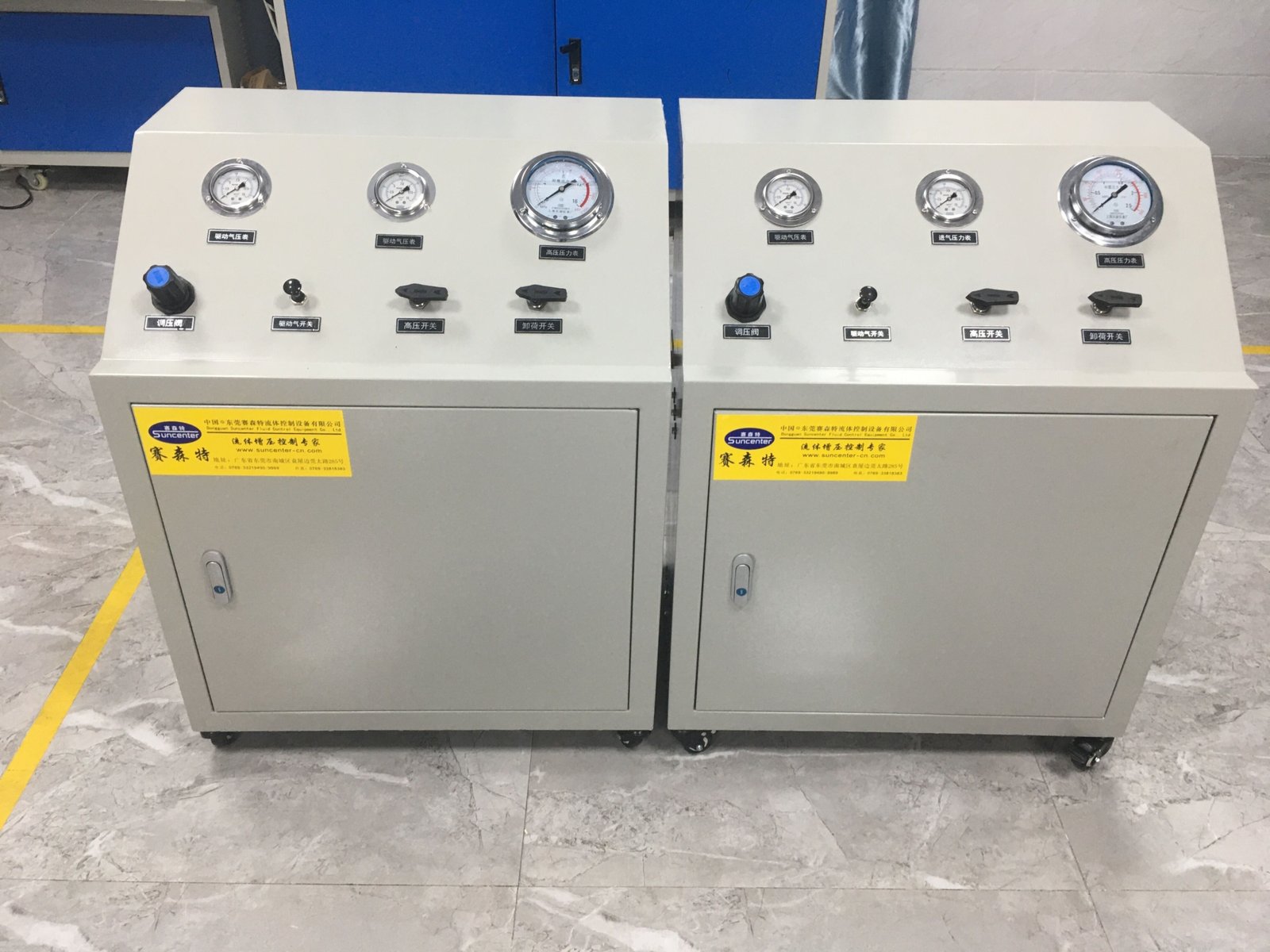 赛森特为客户客制化DGS-DGA15-7L带罐子式气动气体增压系统！